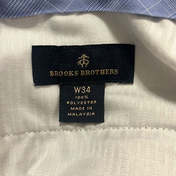 Brooks Brothers flat front polyester shorts. Size 34 - Picture 5 of 5